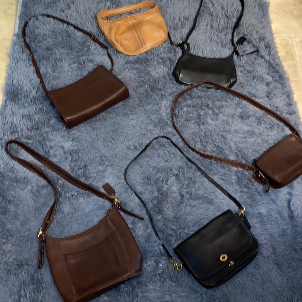 Coach leather purses